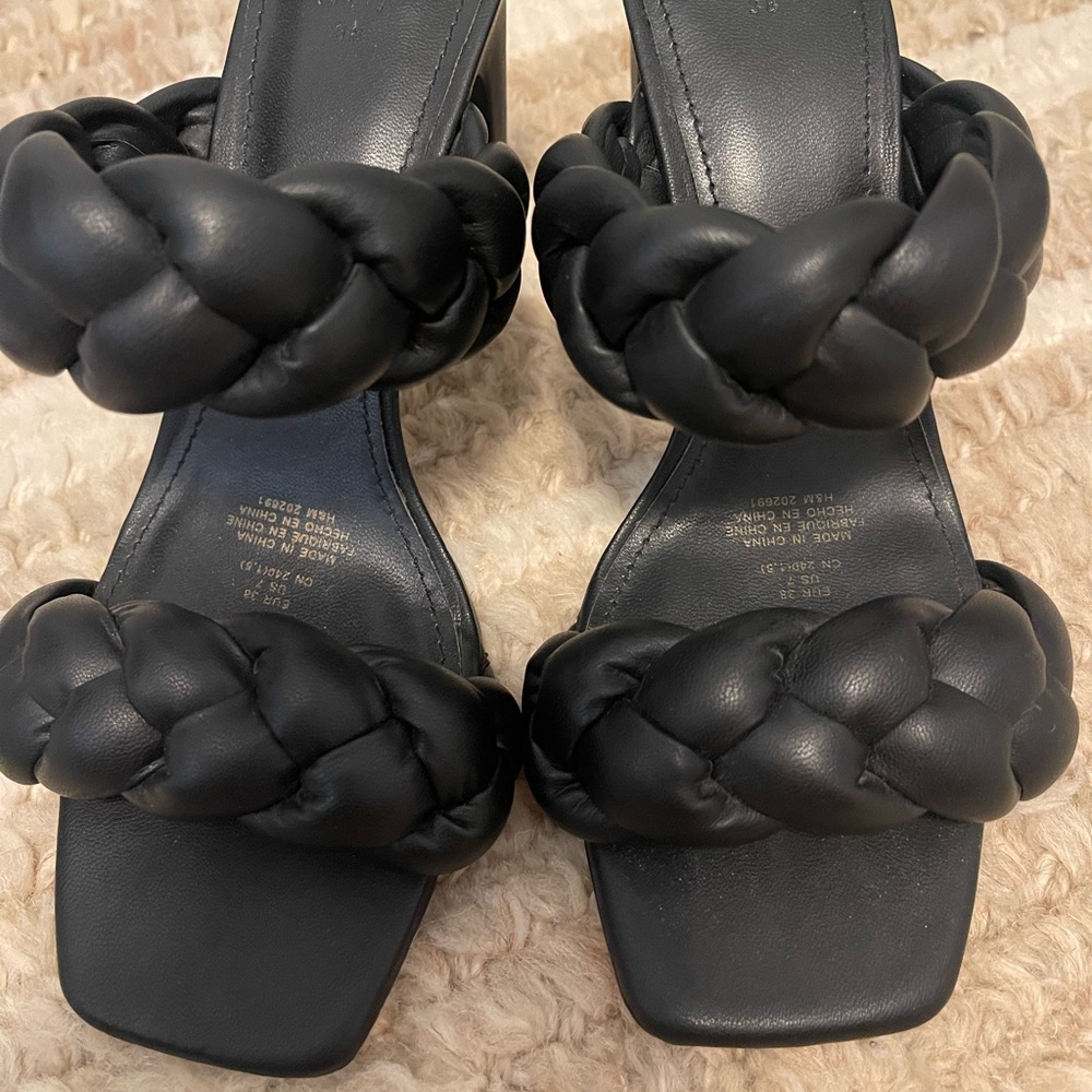 H&M braided heels